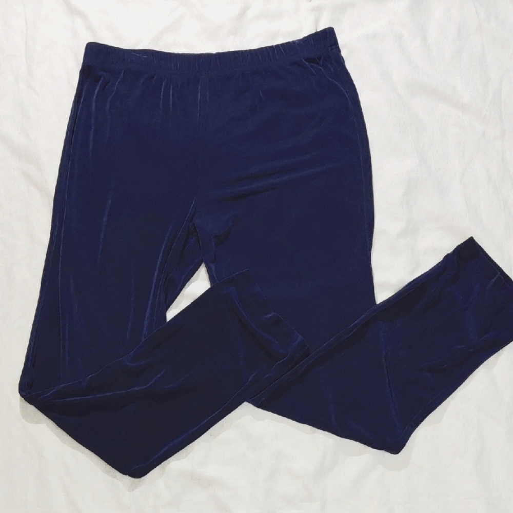 Laura Ashley Navy Blue Travel Pant Size L
